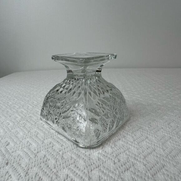 Vintage 1932-37 (Rare) Indiana Glass “Pineapple & Floral” Pedestal Candy Dish - Picture 8 of 9